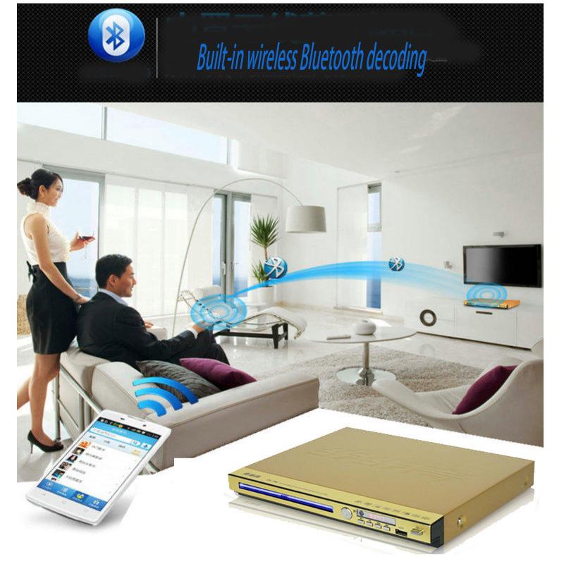 KYYSLB 220V Home Audio RMVB HD Bluetooth DVD EVD Player Super Decoding VCD Player 1080 Four/eight Core Bluetooth