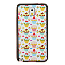 Cartoon Colorful Cake Pattern Detachable Plastic Soft Back Case Cover for Samsung Galaxy Note3 N9000