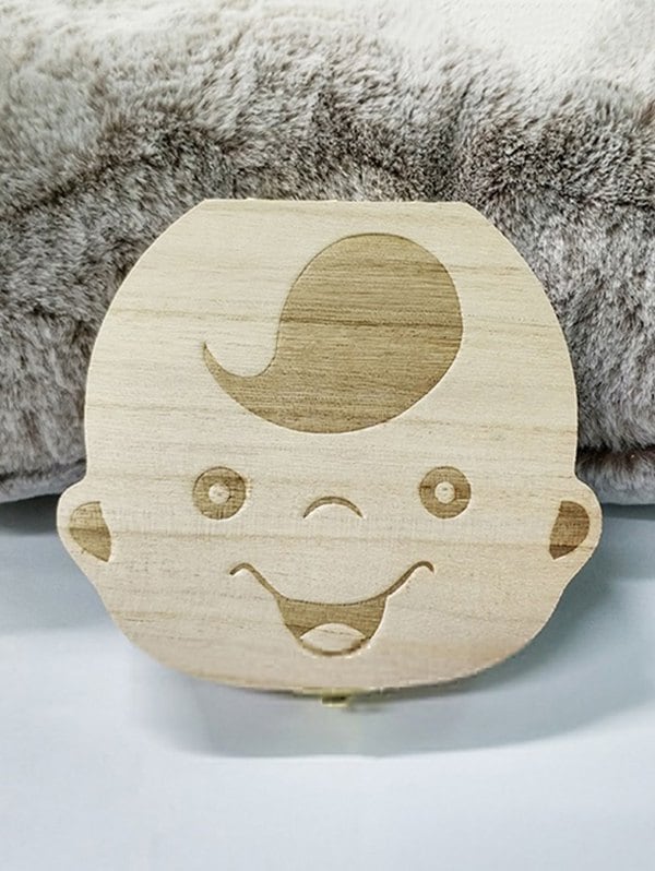 Wooden Baby Teeth Souvenir Case