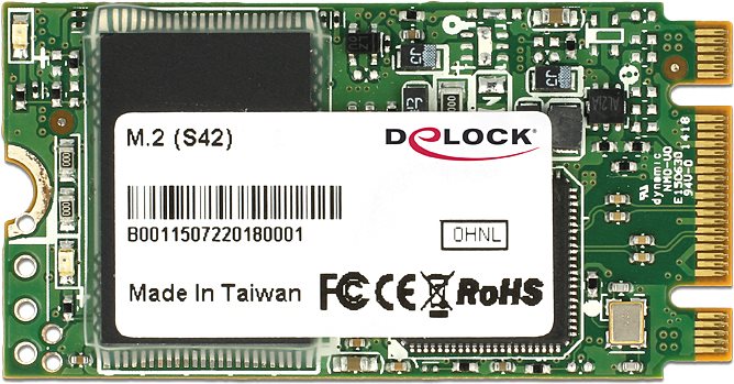 DeLOCK - SSD - 16GB - intern - M.2 2242 (M.2 2242) - SATA 6Gb/s (54712)