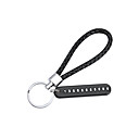Car Keychain Pendant Anti-lost Phone Number Card Motorcycle Braided Cord Key Chain Ms.