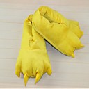 Cute Pikachu Yellow Cotton Animal Kigurumi Slippers Paw (Kid:21cm,Femal:26cm,Male:31cm)