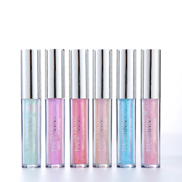 holographic lip gloss mermaid liquid lipstick long lasting moisturizer lip gloss glaze 6 colors mixed color