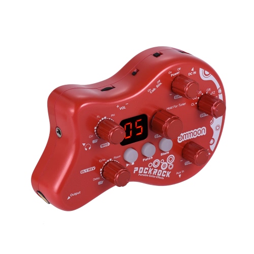 ammoon PockRock Pédale d'effets multi-effets pour guitare portable