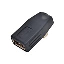 Mini USB Male to USB Female Adapter - Black
