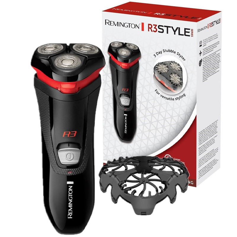 Remington R3000 Style Series R3 Corded Electric Rotary Shaver - Black