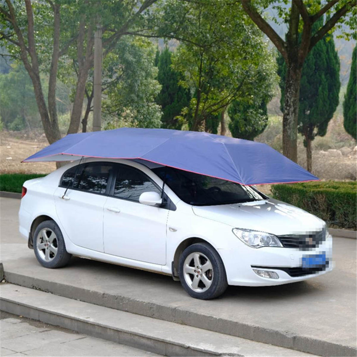 Portable Automatic Car Umbrella Tent Remote Control Operated Waterproof Anti UV