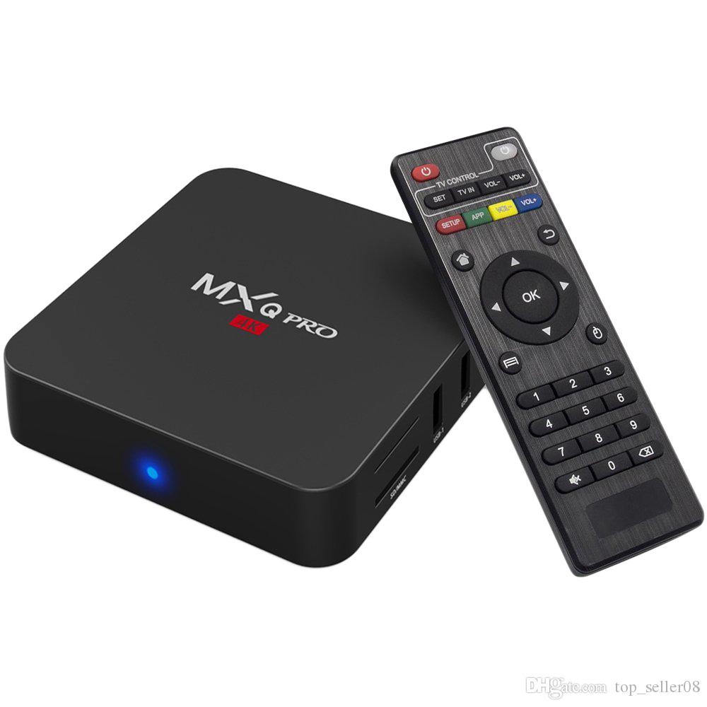 1GB 8GB Allwinner H3 MXQ PRO TV Box With Android 7.1 OS 2.4G Wifi Set Top Box Media Player