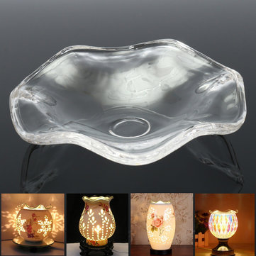 Clear Glass Fragrance Diffuser Lamp Oil Dish Essential Oil Holder