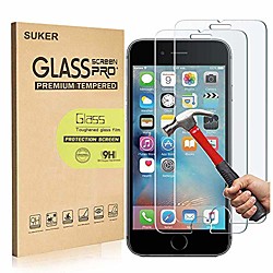 [2 pack] Protecteur d'écran pour iPhone 8 7 6s 6, Suker 2.5d Premium HD Protecteur d'écran en verre trempé transparent anti-rayures sans bulles pour Apple iPhone 8/7 / 6s / 6 4.7  Lightinthebox