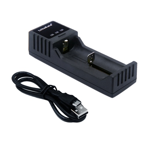 LiitoKala Lii-S1 Mini Battery Charger Multi-functional Charger w/ Single Battery Slot LED Indicator for Ni-MH Ni-Cd Li-ion IMR LiFePO4 Rechargeable Batteries
