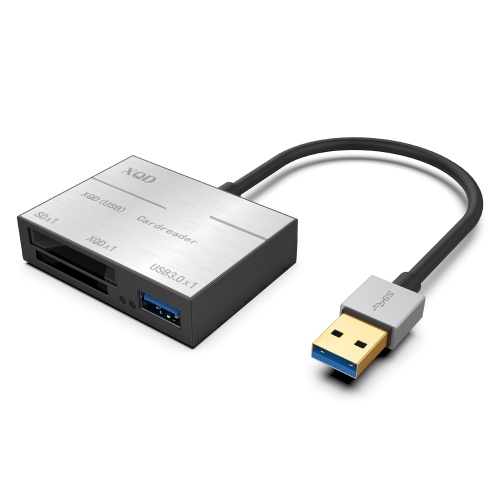 Lecteur de carte haute vitesse XQD / SD USB3.0 Hub compatible avec USB3.0