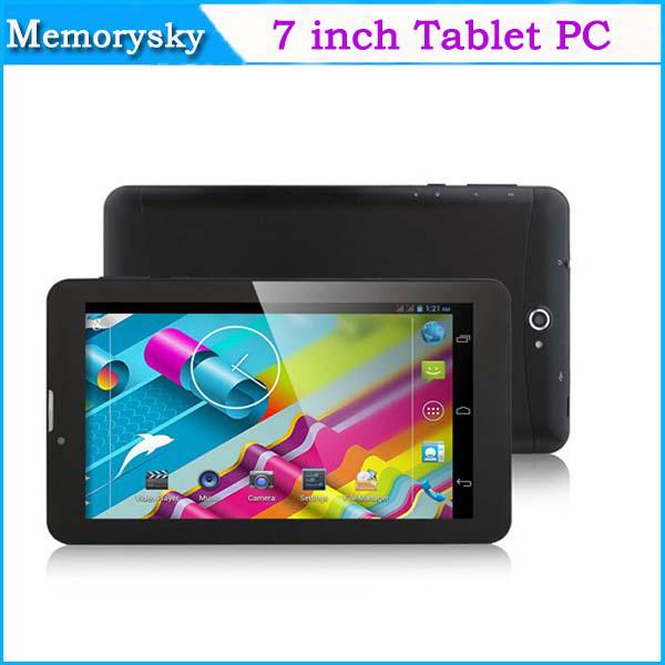 7 inch Phone Call Tablet PC Dual Core MTK8312 1.2GHz 3G WCDMA/2G GSM Android 4.4 GPS bluetooth Wifi OTG Dual Camera Hot Sale Xmas 002292