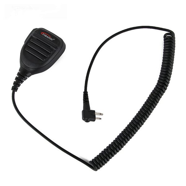 Walkie Talkie 5pcs M Plug Rainproof 2-Pin Shoulder Remote Speaker Mic-rophone PFor Motorola Radio PMR446 PR400 Mag One BPR40 A8 EP450