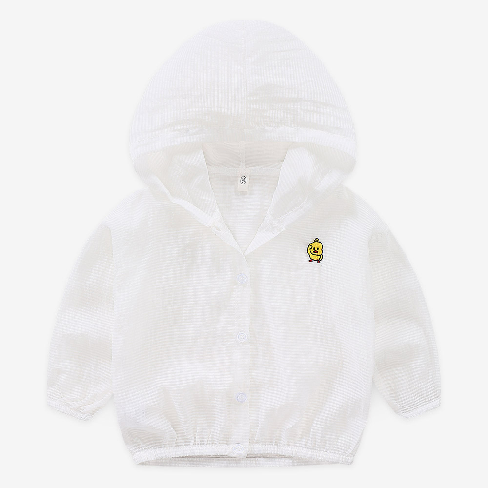 Toddler Striped Hooded Sun Protection Coat