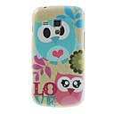 Fancy LOVE Owl Printed Hard Plastic Case Cover for Samsung Galaxy S Duos S7562 S7560