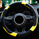 Car Auto Steering wheel covers Microfiber leather 15''/38cm for Four seasons for all universal models