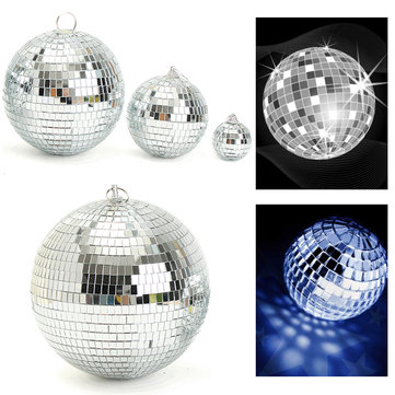 Glass Rotating Mirror Disco Ball Party Stage Lighting KTV Bars Shop Becoration Balls