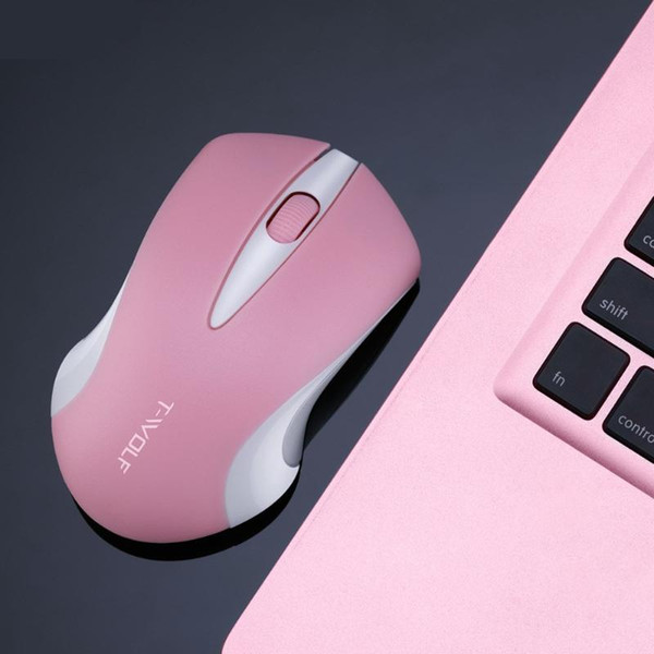 1600dpi pink computer mouse cute gamer girl mouse professional gaming wireless optical fashion mute for laptop