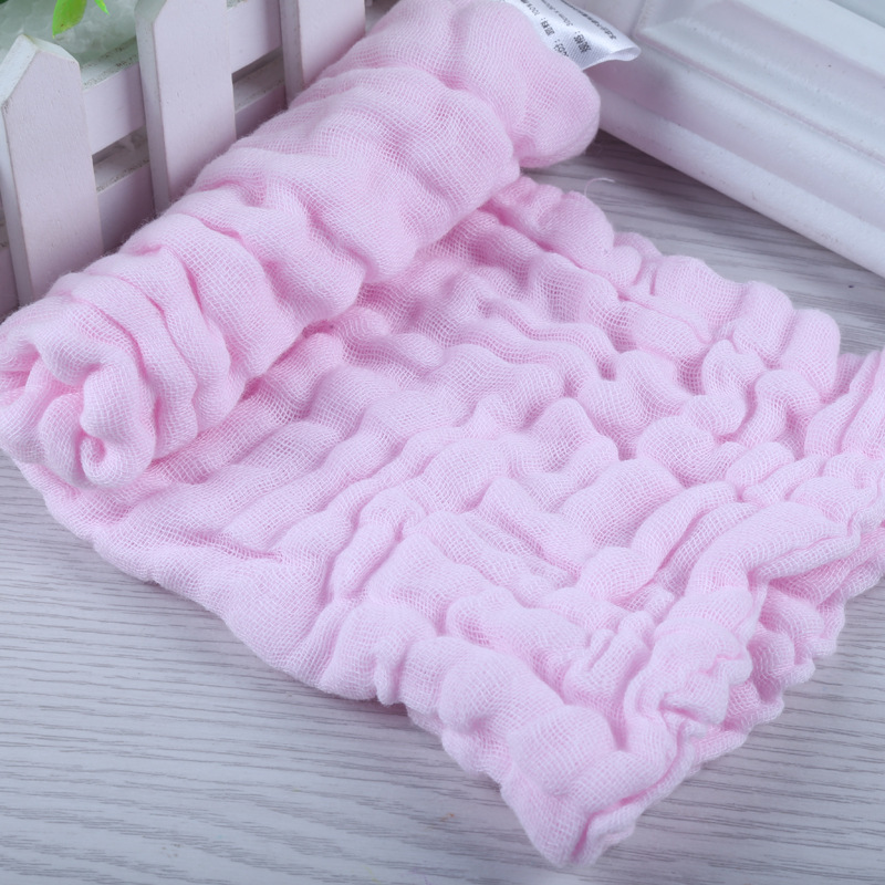 1-piece Solid Softness Cotton Baby Waterproof Bibs