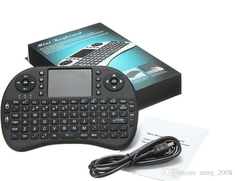 Wireless Keyboard rii i8 keyboards Fly Air Mouse Multi-Media Remote Control Touchpad Handheld for TV BOX Android Mini PC 1pc