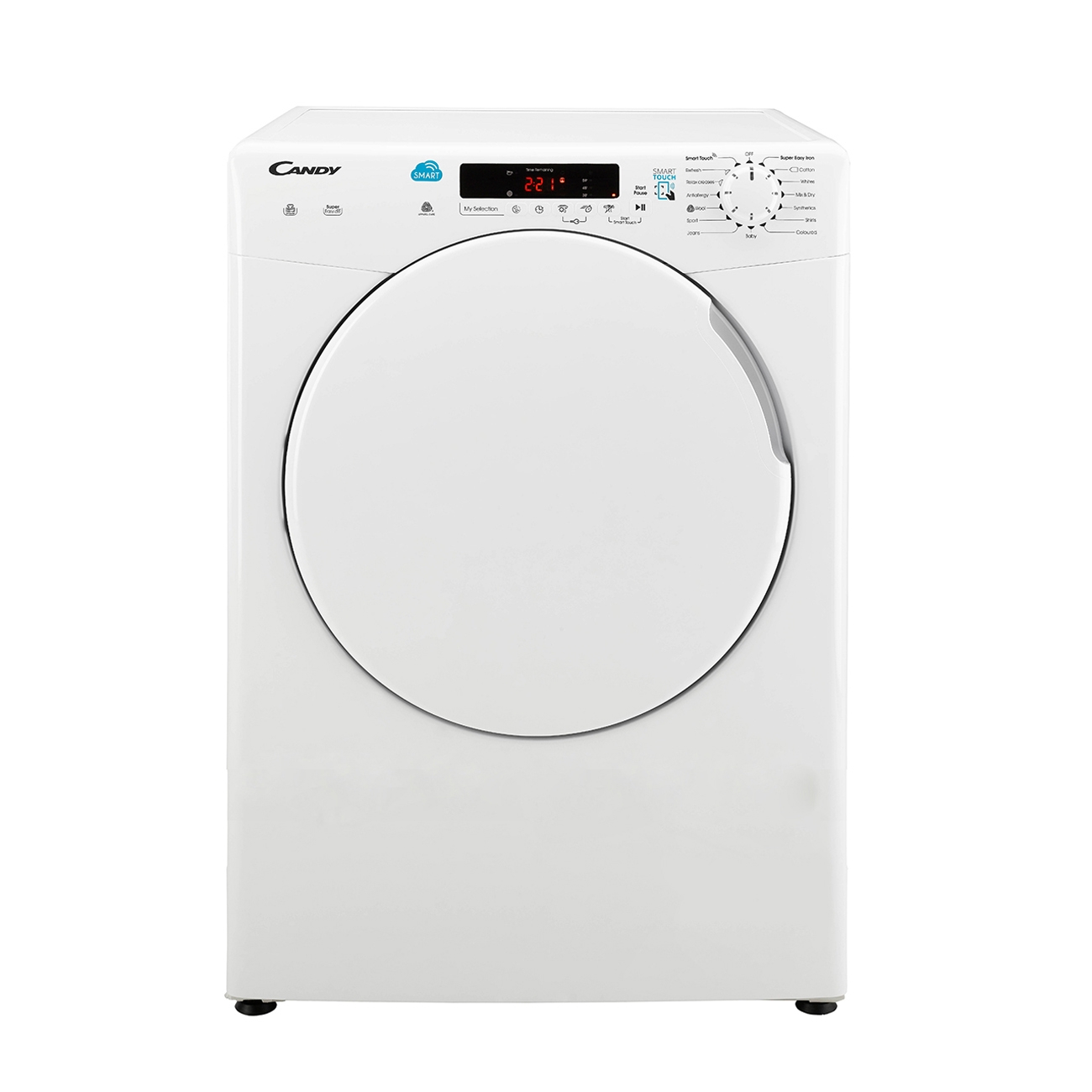 Candy CSV9DF Vented Tumble Dryer White Freestanding 9kg Delay Start