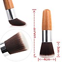 1PCS Exquisite Natural Bamboo Handle Blush Brush for Powder/Makeup Base Primer/Foundation/Blush