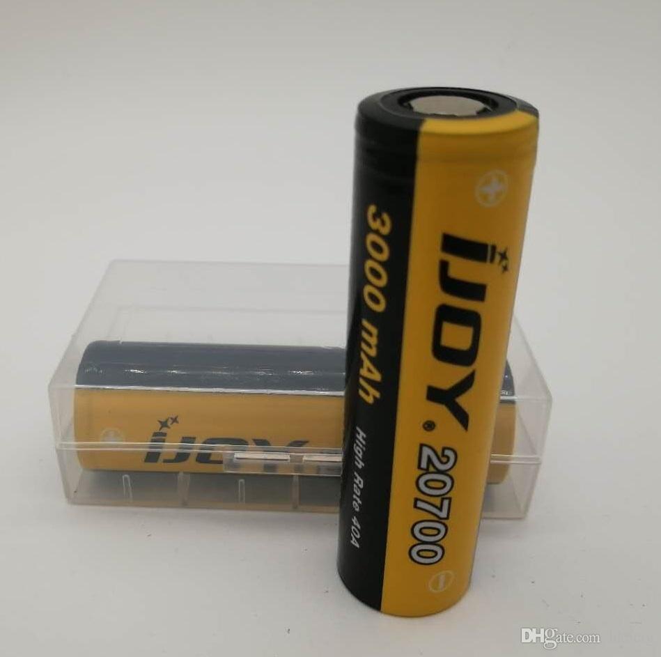 100% authentic IJOY 20700 Battery 3000mAh 40A Li-Ni High Drain Rechargeable Battery For Original 510 Thread Box Mod