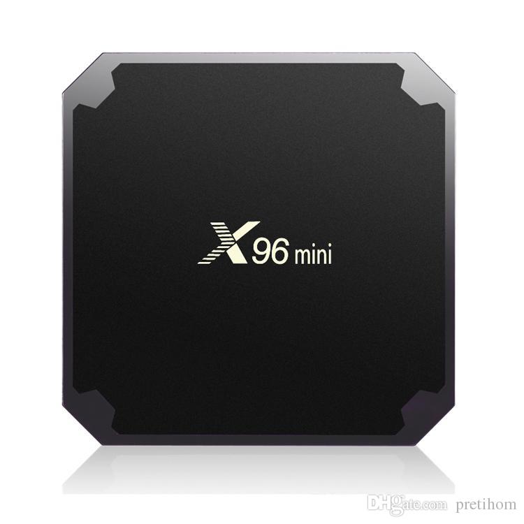 Android TV Boxes X96 mini S905W TV Box with Android7.1 OS 2.4G WiFi 4K video streaming X96 mini 2GB 16GB Smart TV Box