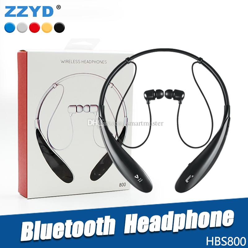 ZZYD For HBS800 Bluetooth Headphone Wireless Earphone sport bluetooth 3.0 Headset Handsfree in-ear headphone For Samsung S8 Note 8 Any Phone