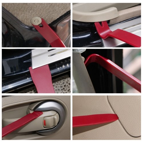 Vislone 19 Pcs Garniture Outil Kit Auto Auto Radio Radio Panneau De Pince Clip Pinces Attache Remover Pry Réparation Outil À Main