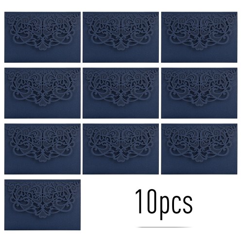 10pcs Pearl Paper Floral Einladungskarten