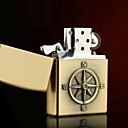 Personnalisé motif gravé Compass Bronze pétrole léger