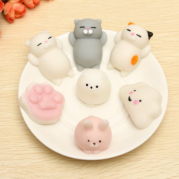 Mochi Cat Kitten Squishy Squeeze Cute Healing Toy Kawaii Collection Stress Reliever Gift Decor