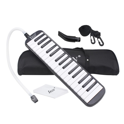 32 Piano Keys Melodica Musical Instrument Education pour les enfants cadeau Débutant enfants avec sac de transport noir