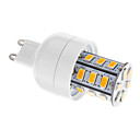 Dimmable G9 5W 24x5730SMD 80-350LM 2700-3500K Warm White LED Corn Bulbs(220-240V)