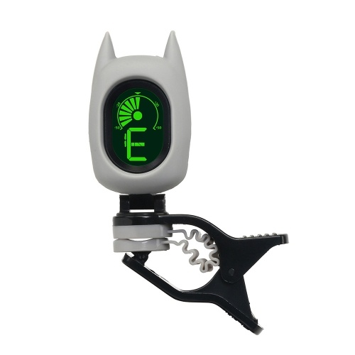 Mignon Cartoon Bat Clip-On Tuner LCD Affichage pour Guitare Chromatique Basse Ukulélé Violon