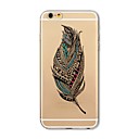 Case For Apple iPhone X / iPhone 8 Transparent / Pattern Back Cover Feathers Soft TPU for iPhone X / iPhone 8 Plus / iPhone 8