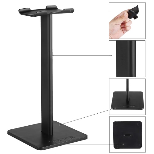 NewBee Universal Headphone Holder Portable Headset Stand TPU Material Earphone Display Rack White Home Exhibition Center Store Use.