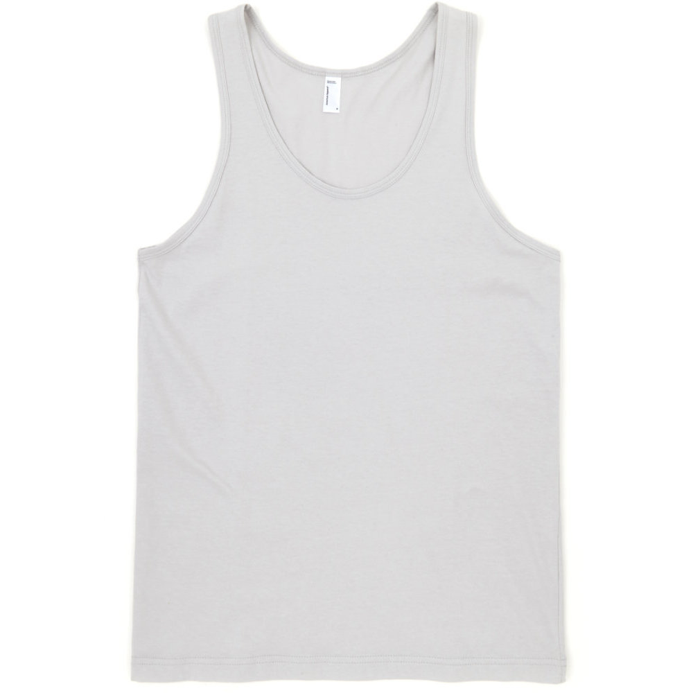 American Apparel Mens Fine Jersey 100% Cotton Contrast Tank Top M - Chest 38-40' (96.5-101.6cm)