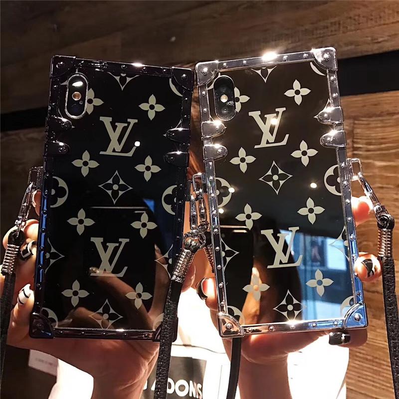 Mirror Designer Phone Case For Iphone XS MAX Phone Case for Iphone Brand Designer Phone Case for iPhone X 678 Plus Box
