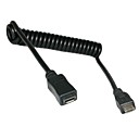 0.8M Full Pin Connected Micro USB 2.0 Type 5Pin Male to Female Stretch Cable for Tablet  Phone  MHL  OTG Extension