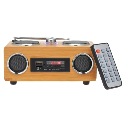 SRB53 Portable Bamboo BT Speaker Mic
