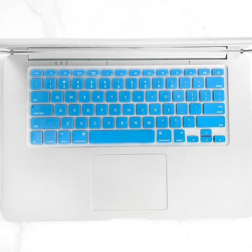 Housse de clavier en TPU Film de protection pour clavier anti-poussière Compatible avec Apple MacBook Air 13,3 pouces A1466 / A1369 bleu foncé