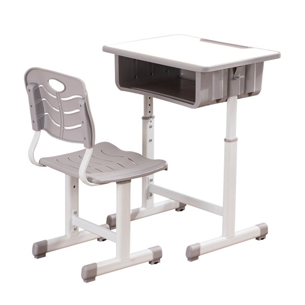 Single desk school table training plastic children's guidance class primary secondary students can lift and chairs