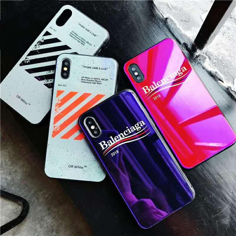 One Piece Hot Fashion Phone case laser Glass Phone Cases for iPhone XR XS MAX 6 7 8 Plus back cover