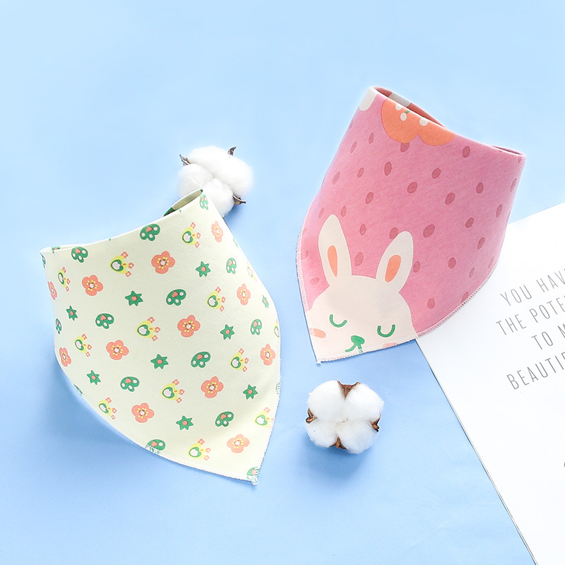 2-pcs Cartoon Design Waterproof Cartoon Print Bibs Set