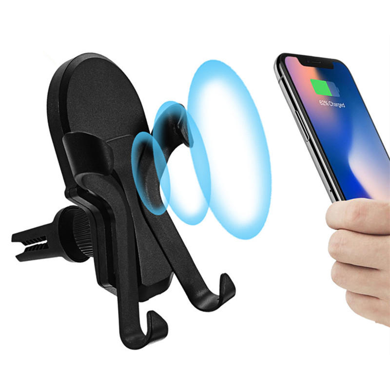 Universal Qi Wireless Charge 360-Grad-Drehung Auto Mount Handyhalter für Samsung Handy