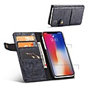 Case For Apple iPhone X / iPhone 8 Card Holder / Shockproof / Flip Full Body Cases Solid Colored Hard PU Leather for iPhone X / iPhone 8 Plus / iPhone 8