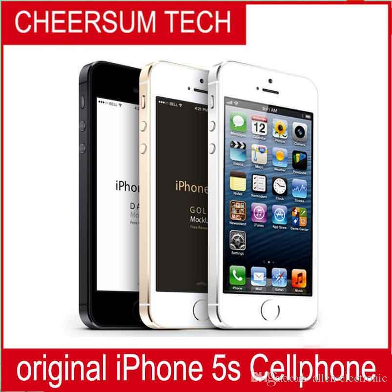 Unlocked Original Apple iPhone 5s without fingerprint Mobile phone Apple iPhone 5S Original Cell Phones Dual Core 4" IPS 8MP cellphone